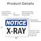 Signmission Radiation & Laser Sign, 7 in H x 10 in W, Aluminum, Rectangle OS-2PACK-NS-A-710-L-19084 - alternate 3